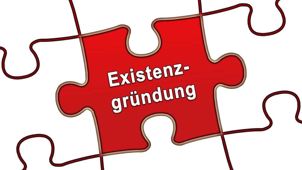 Puzzle-Teil mit dem Wort Existenzgründung. | Motiv ©fotohansel-Fotolia.com | © Fotolia.com, Dezember 2015