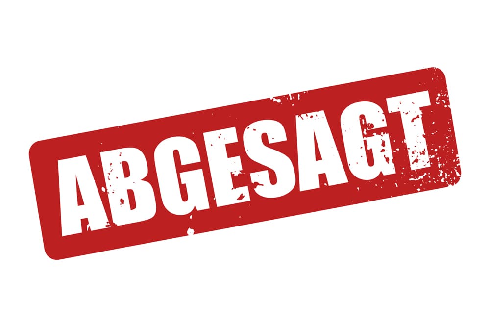 A Abgesagt 1 (jpg) | Motiv ©lhphotos - stock.adobe.com | © stock.adobe.com, März 2020