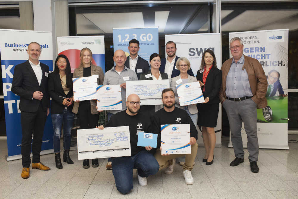 Preisträger beim diesjährigen Businessplanwettbewerb 1,2,3 GO